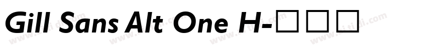 Gill Sans Alt One H字体转换